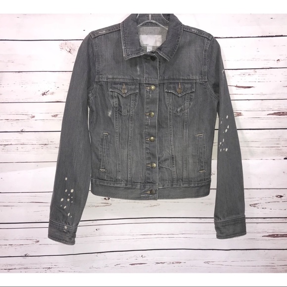 gray jean jacket womens